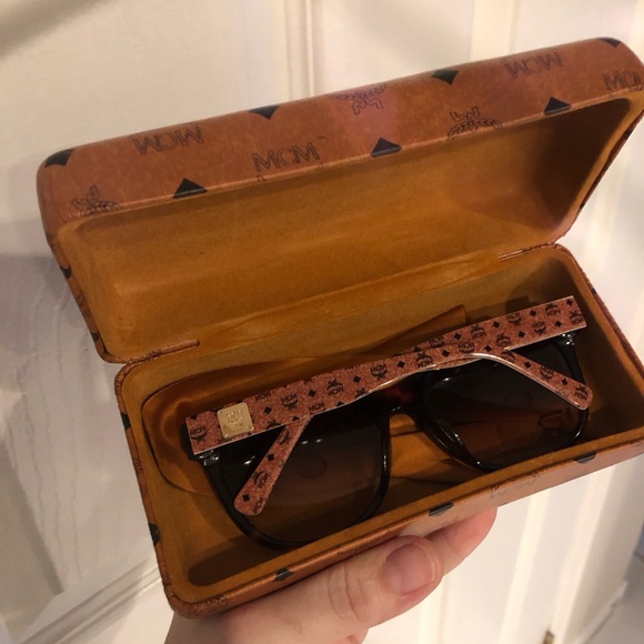 MCM tortoise shell look Sunglasses bought at Saks with logo - Picture 8 of 10